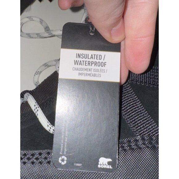 Sorel Ona RMX Glacy Plus Womens WP Insulated Winter Snow Boots Size 9 Black - Picture 7 of 9